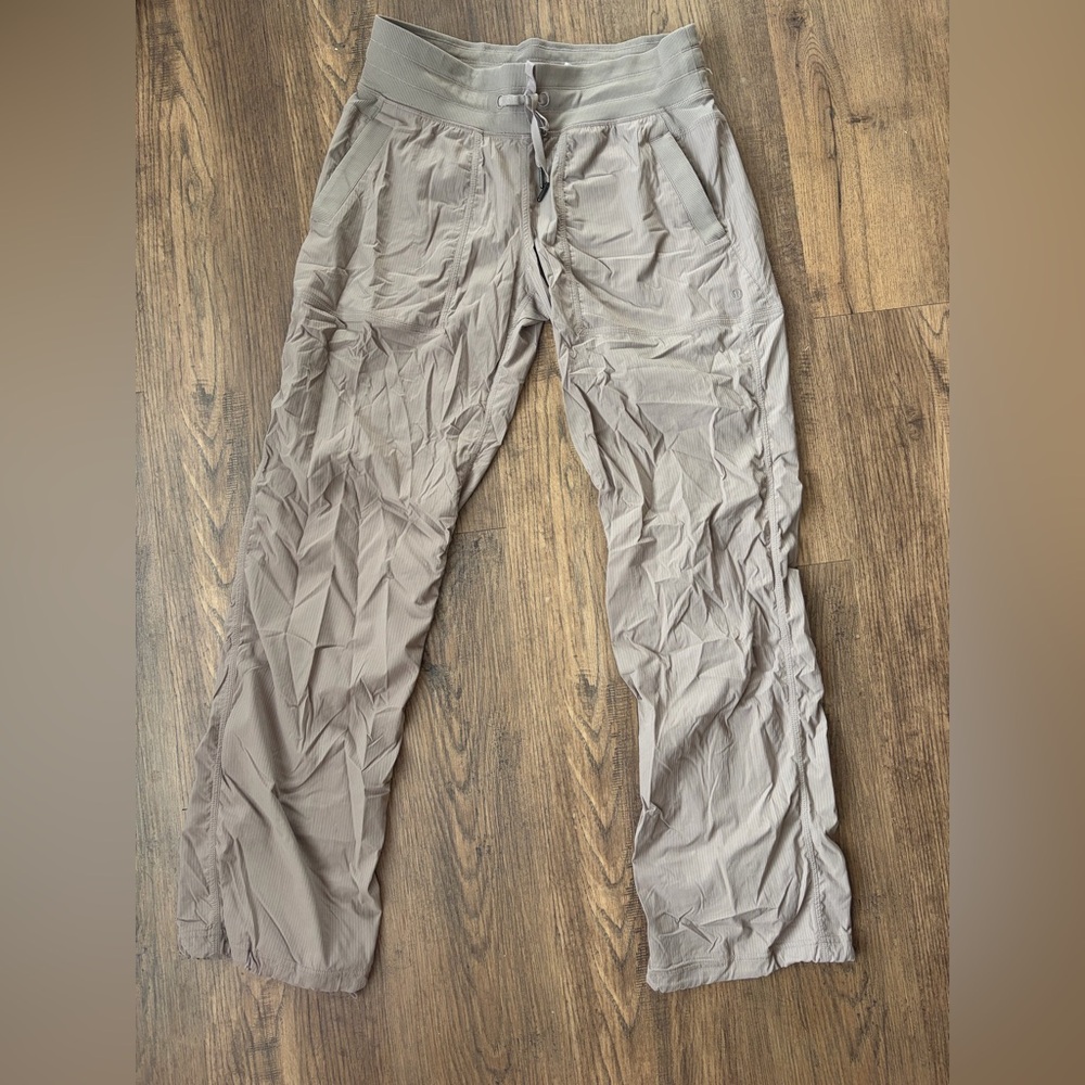 lululemon athletica Taupe Dance Studio Mid Rise Pant